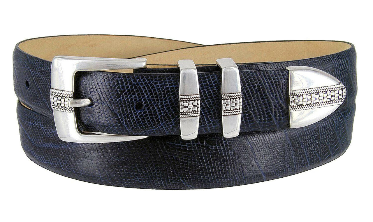 Brandon Genuine Full-Grain Cowhide Leather Designer Golf Dress Belt 1-1/8"(30mm) Wide