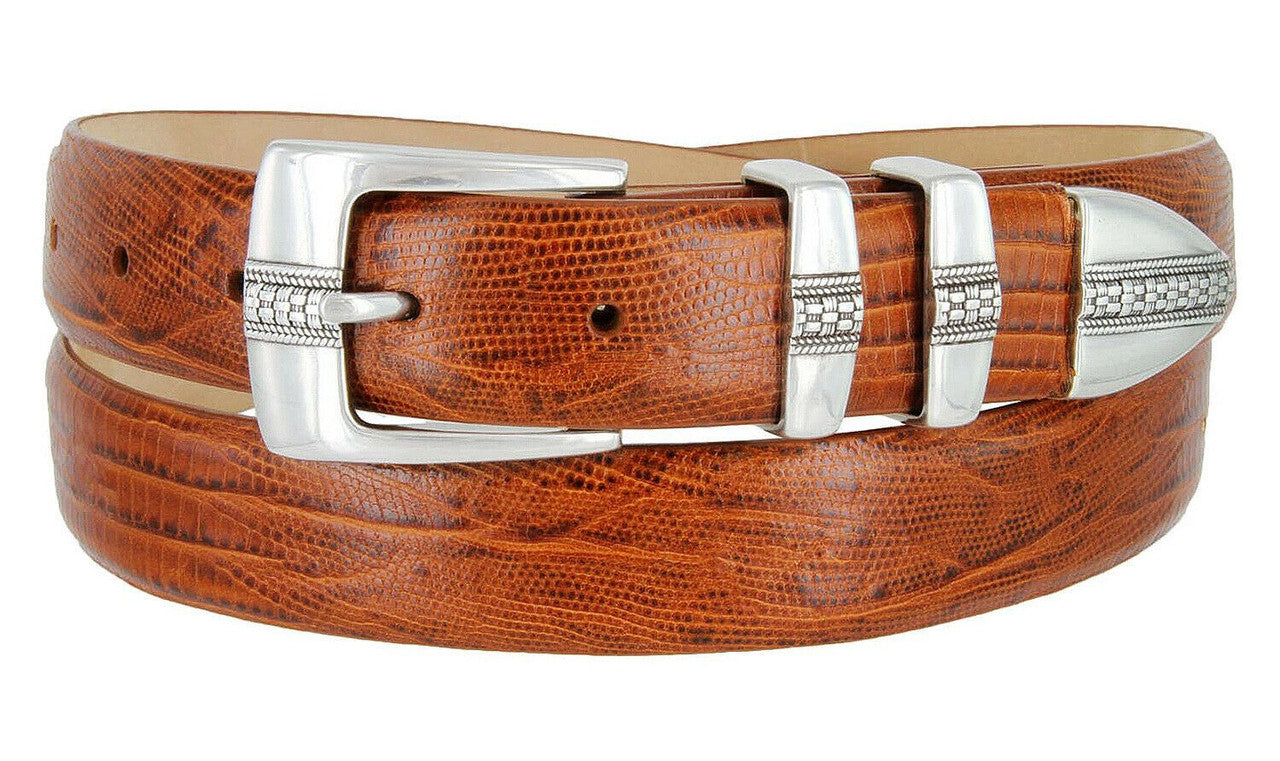 Brandon Genuine Full-Grain Cowhide Leather Designer Golf Dress Belt 1-1/8"(30mm) Wide
