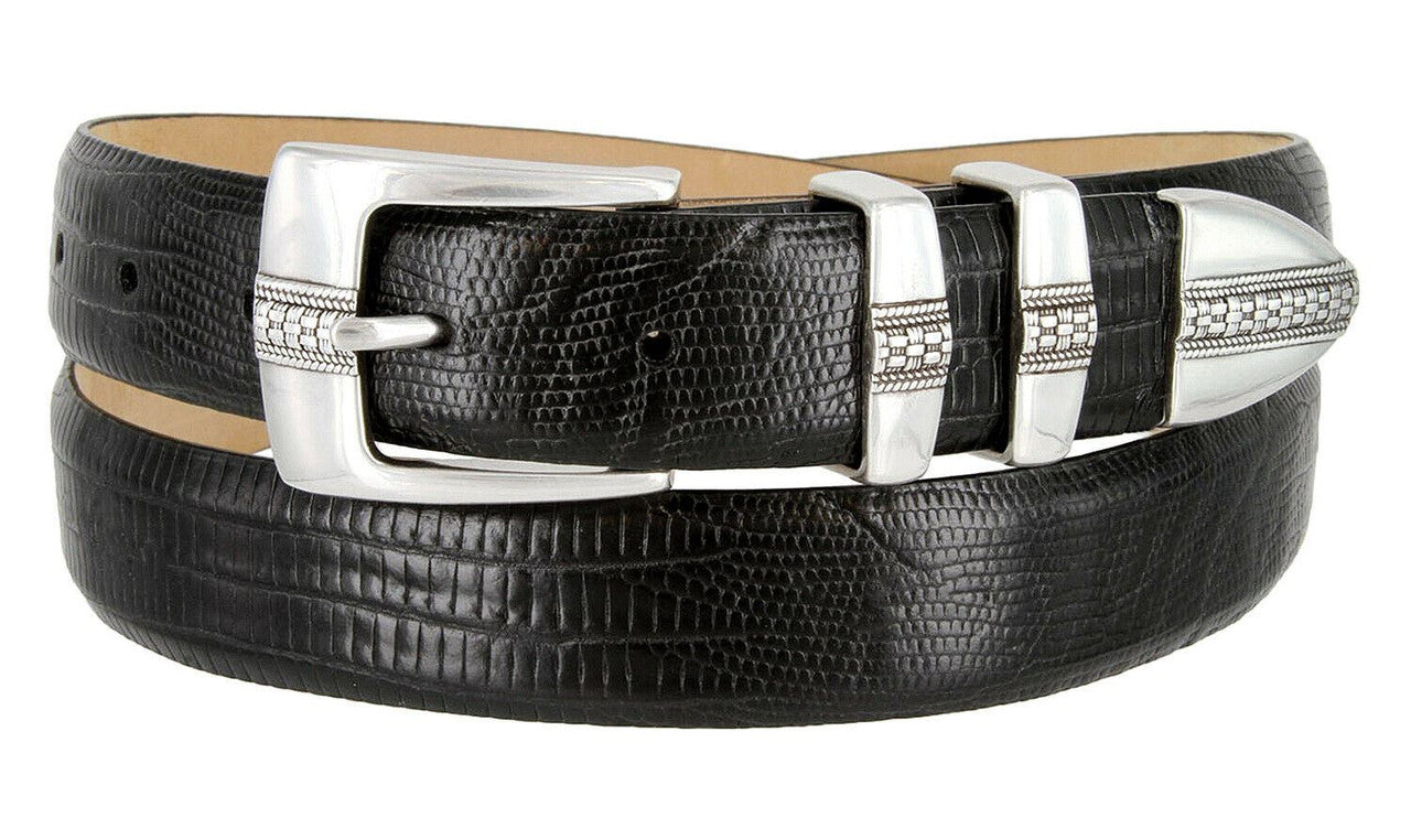 Brandon Genuine Full-Grain Cowhide Leather Designer Golf Dress Belt 1-1/8"(30mm) Wide