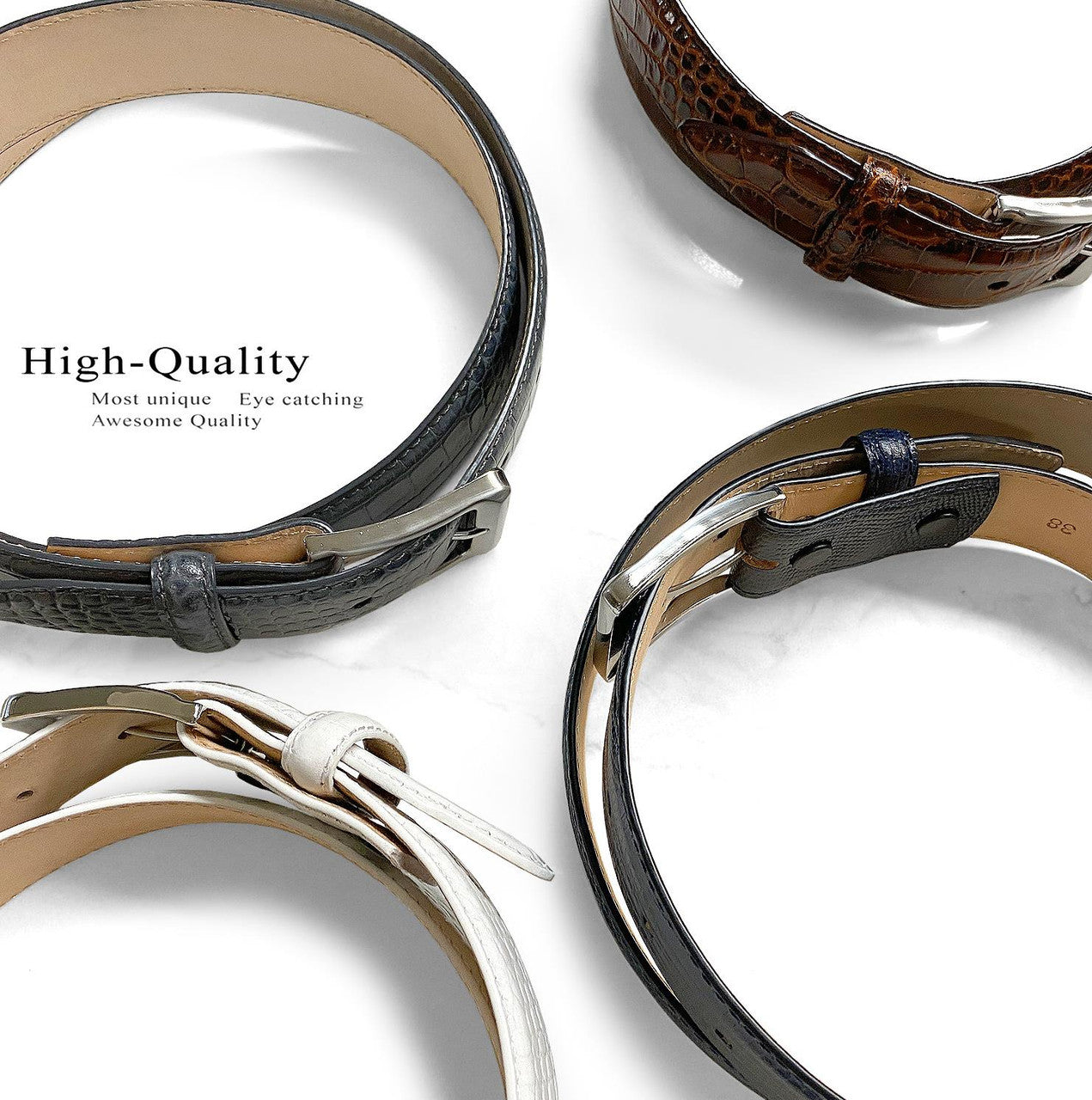 Grove Men's Dress Belt Genuine Full-Grain Cowhide Leather Casual Belt 1-3/8"(35mm) Wide