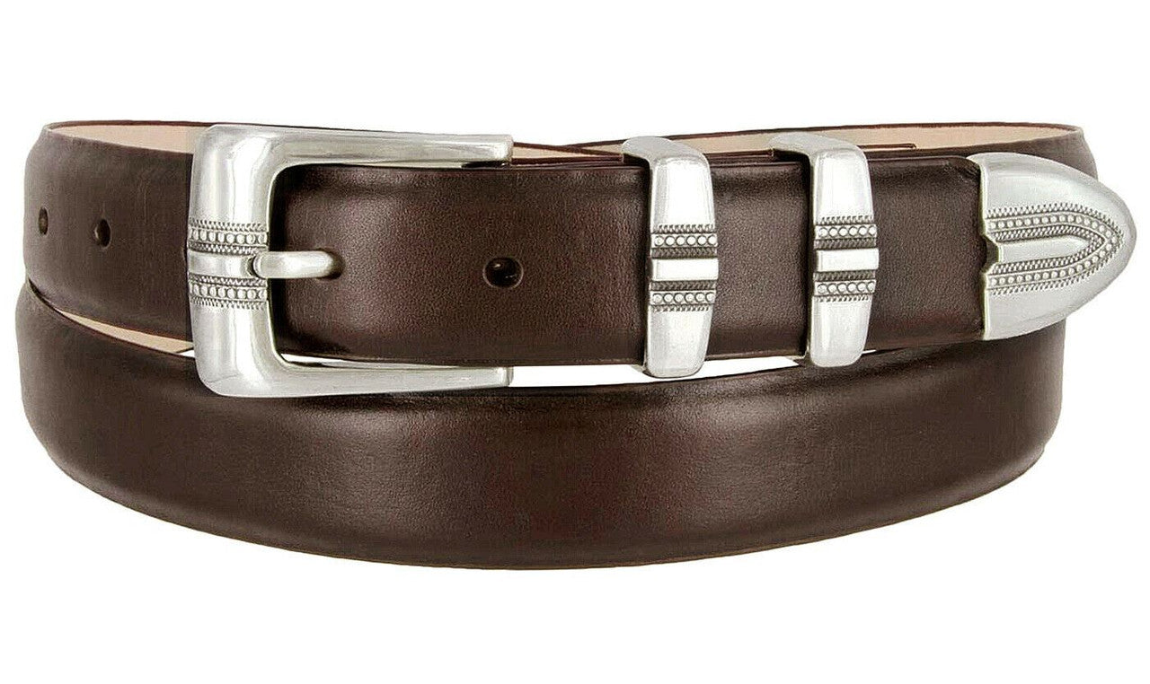 Kaymen Genuine Full-Grain Cowhide Leather Designer Golf Dress Belt 1-1/8"(30mm) Wide