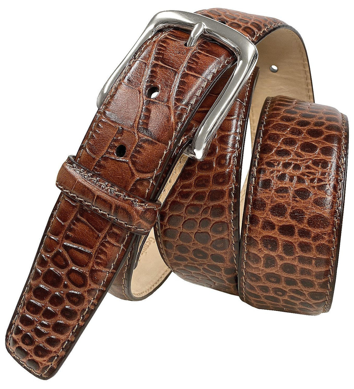 Valley View Classic Buckle Genuine Full-Grain Cowhide Leather Casual Belt 1-1/2"(38mm) Wide