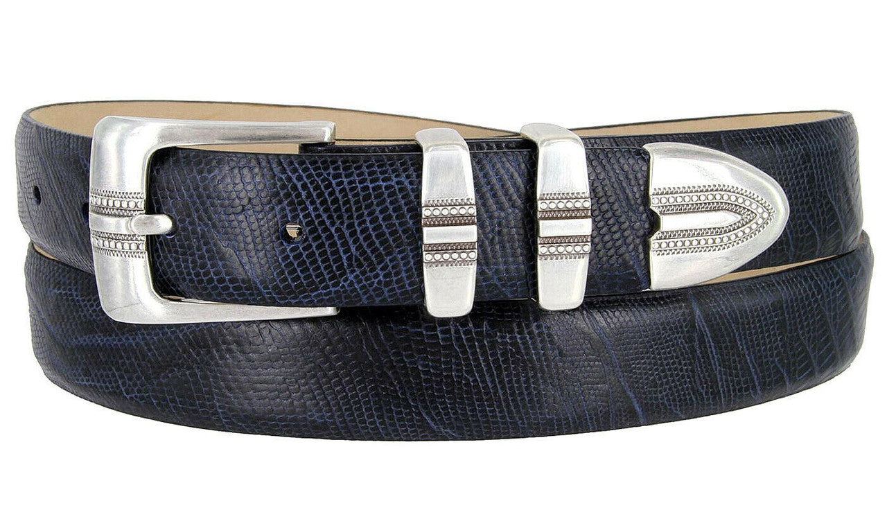 Kaymen Genuine Full-Grain Cowhide Leather Designer Golf Dress Belt 1-1/8"(30mm) Wide