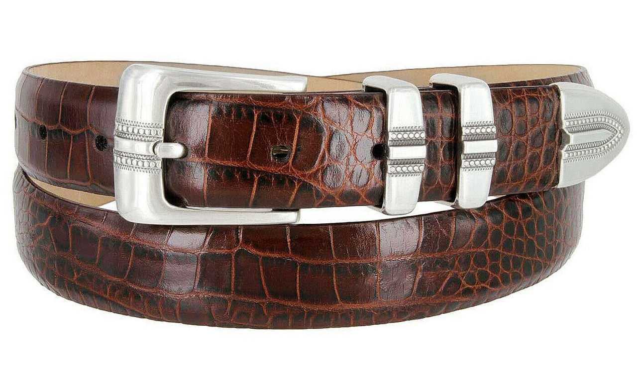 Kaymen Genuine Full-Grain Cowhide Leather Designer Golf Dress Belt 1-1/8"(30mm) Wide