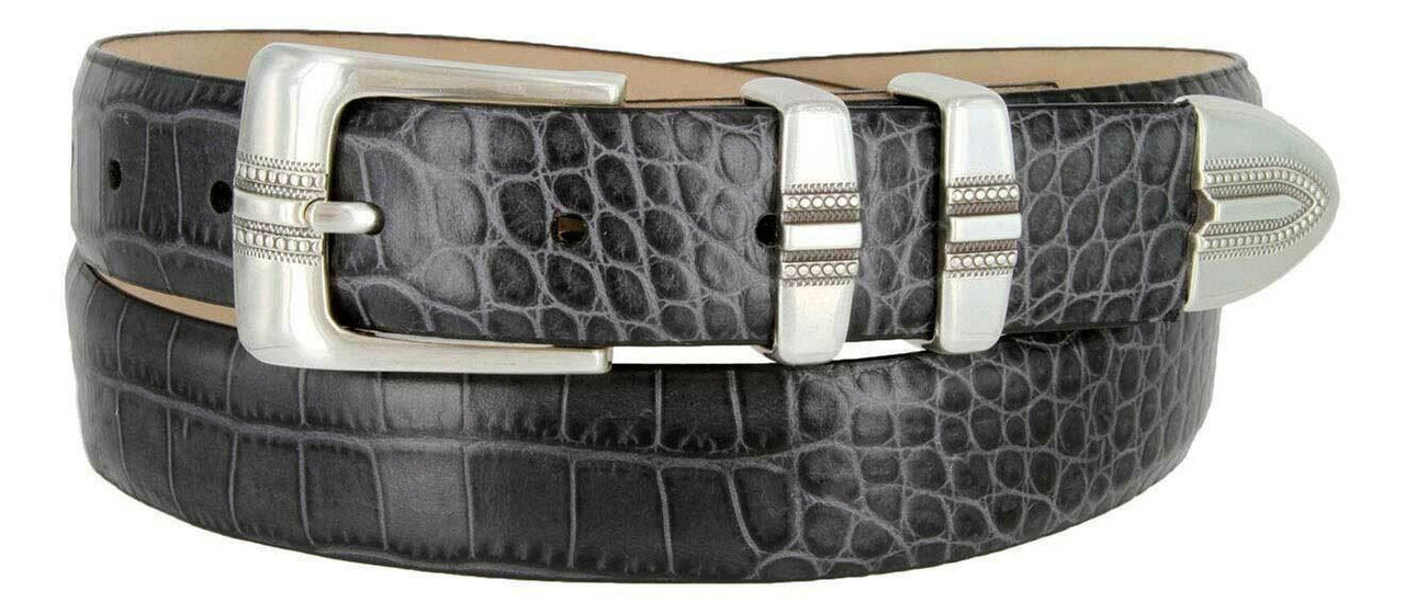Kaymen Genuine Full-Grain Cowhide Leather Designer Golf Dress Belt 1-1/8"(30mm) Wide