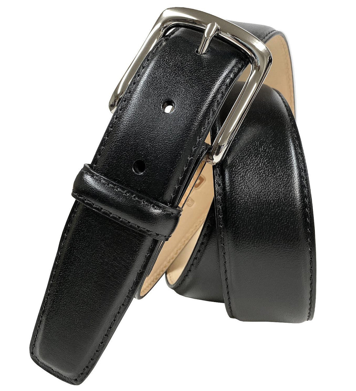 Valley View Classic Buckle Genuine Full-Grain Cowhide Leather Casual Belt 1-1/2"(38mm) Wide