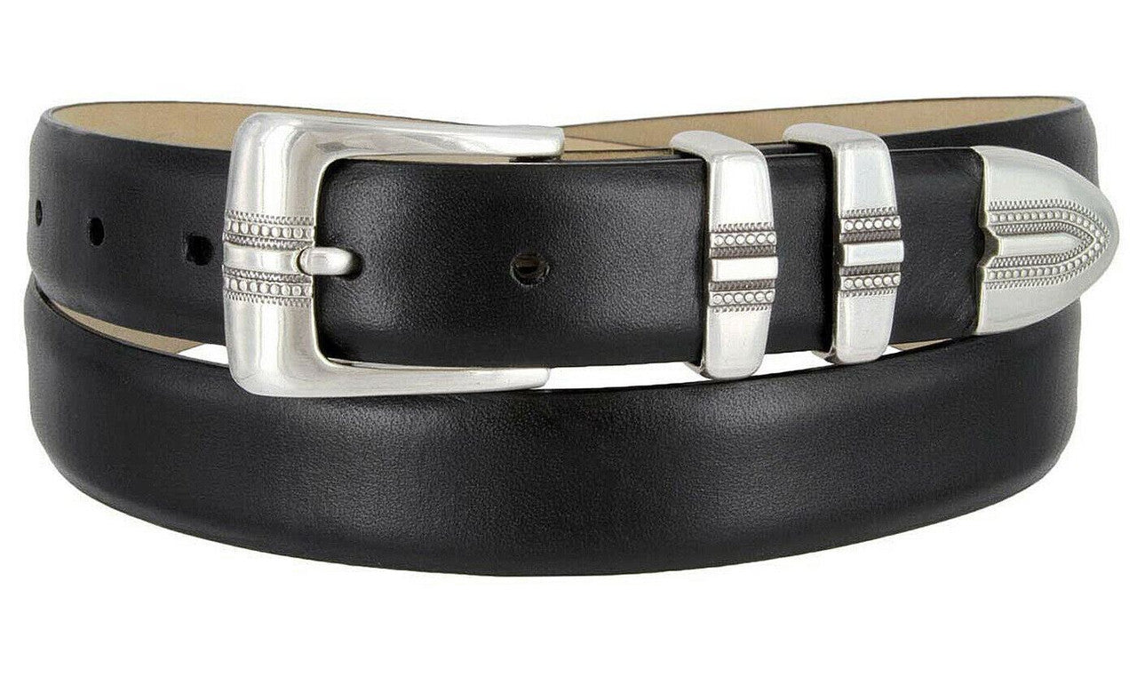 Kaymen Genuine Full-Grain Cowhide Leather Designer Golf Dress Belt 1-1/8"(30mm) Wide